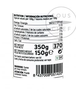 Perello Gordal Pitted Olives Ingredients