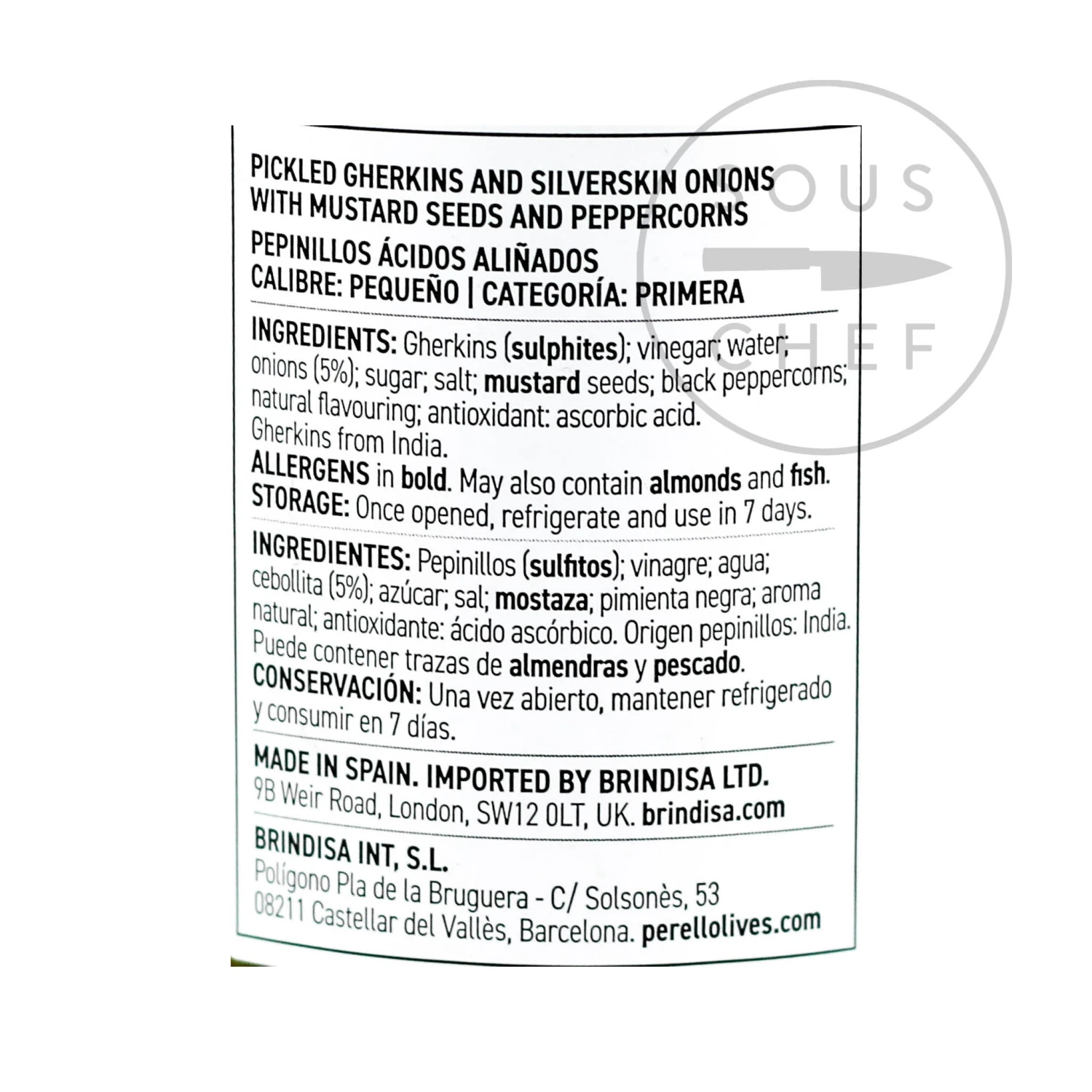 Perello Cocktail Gherkins 190g 4 Perello Cocktail Gherkins 190g