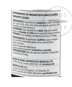 Perello Caperberries 180g Ingredients