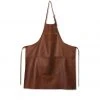 Dutchdeluxes Leather Zipper Apron In Classic Brown Cookware