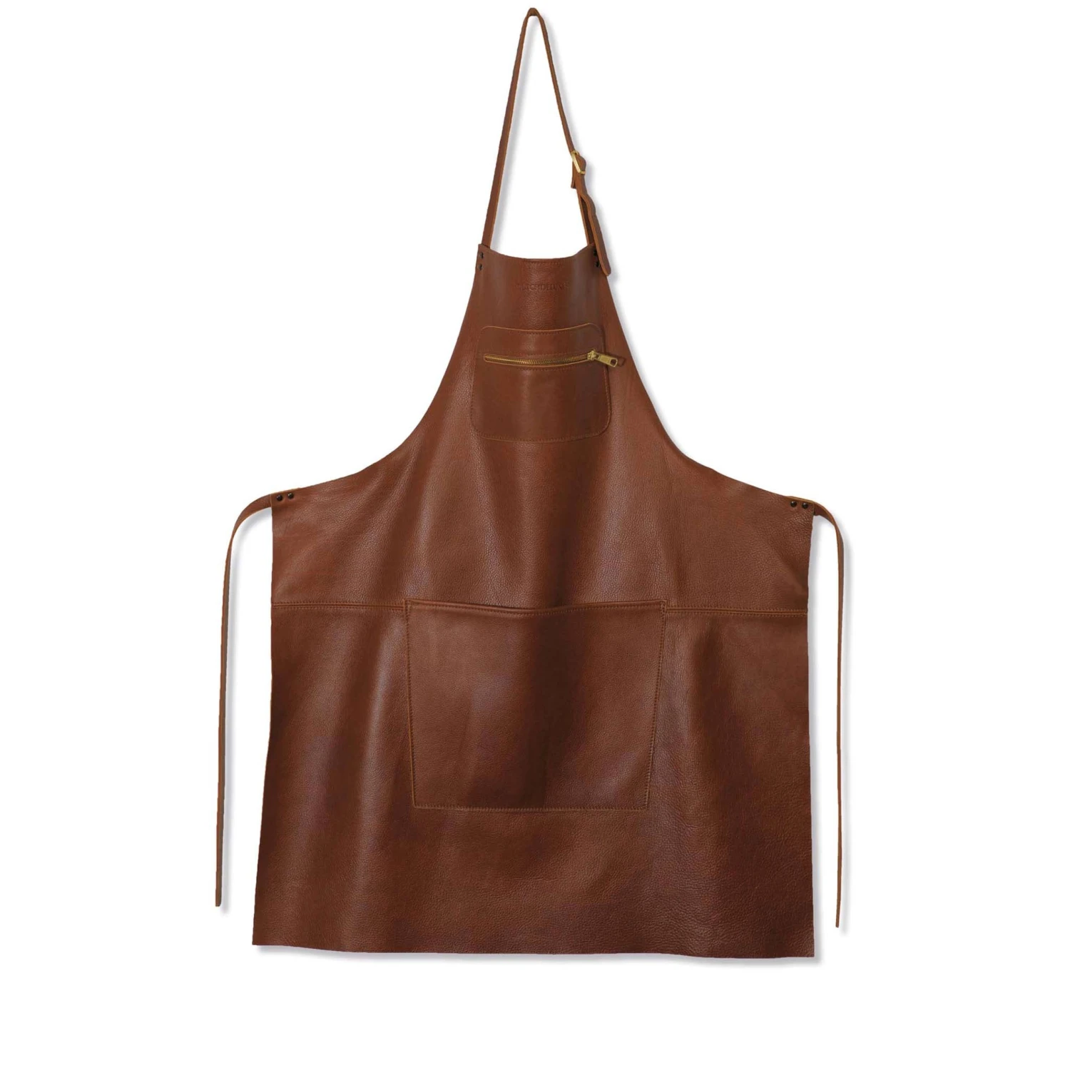 Dutchdeluxes Leather Zipper Apron In Classic Brown Cookware 3 Dutchdeluxes Leather Zipper Apron In Classic Brown Cookware