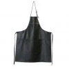 Dutchdeluxes Leather Zipper Apron In Classic Black