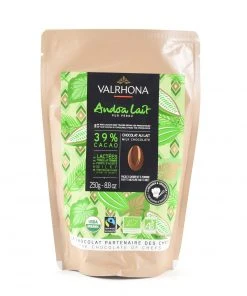 Ingredients Valrhona Andoa 39% Organic Milk Chocolate Chips 250g