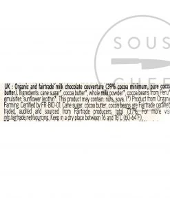 Ingredients Valrhona Andoa 39% Organic Milk Chocolate Chips 250g