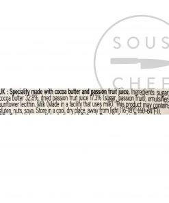 Ingredients Valrhona Passion Fruit Inspiration - Couverture 250g