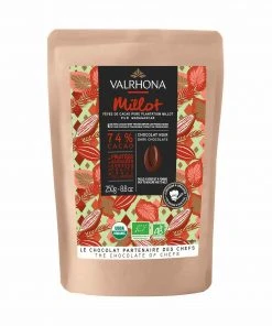Ingredients Valrhona Millot 74% 'Pure' Single Origin Organic Chocolate Couverture 250g