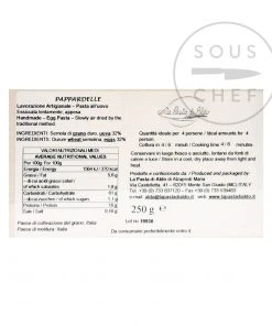 Pasta Di Aldo Pappardelle Egg Pasta 250g Ingredients