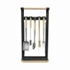 Andree Jardin Beech Wood BBQ Utensils + Magnetic Rack Set