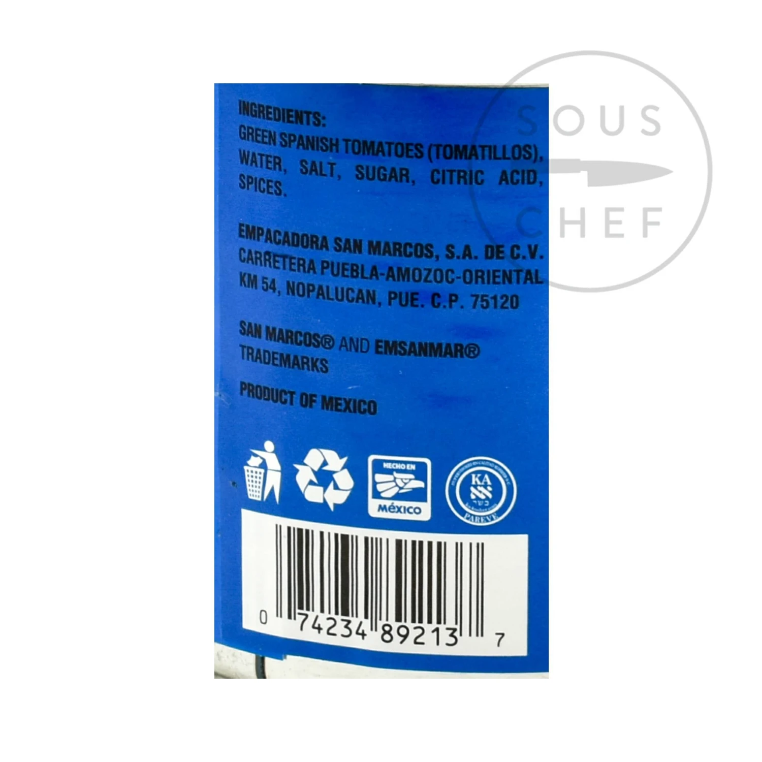 Ingredients San Marcos Whole Tomatillos 312g 5 Ingredients San Marcos Whole Tomatillos 312g