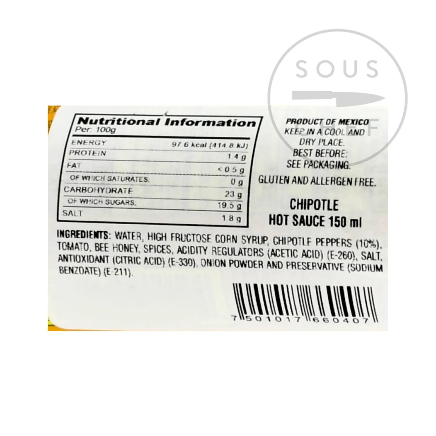 El Yucateco Chipotle Sauce 150ml 4 El Yucateco Chipotle Sauce 150ml