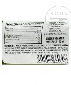 El Yucateco Habanero Green Sauce 120ml