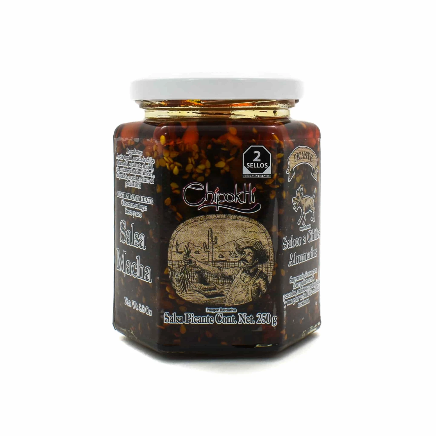 Chipoktli Salsa Macha 250g 3 Chipoktli Salsa Macha 250g