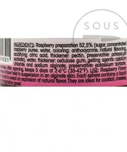 Christine Le Tennier Raspberry Flavour Pearls Ingredients