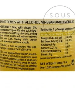 Christine Le Tennier Lemon & Pepper Flavour Pearls Ingredients