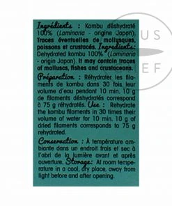 Algues France Dried Kombu Filaments 150g