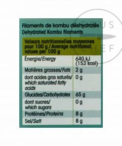 Algues France Dried Kombu Filaments 150g