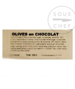 Nicolas Alziari Provence Olive-Shaped Chocolates 80g Ingredients