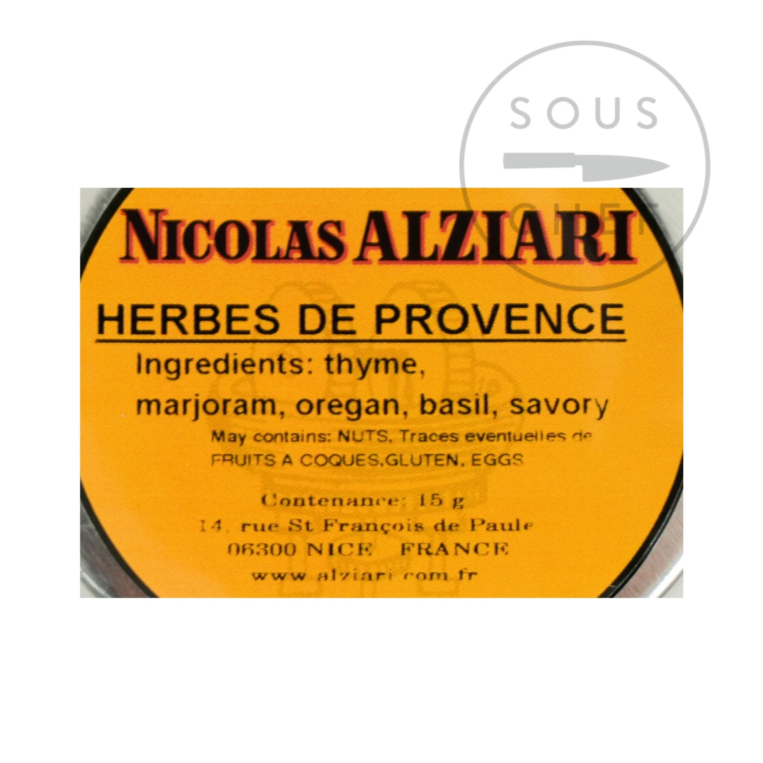 Nicolas Alziari Alziari Herbes De Provence 15g Ingredients 4 Nicolas Alziari Alziari Herbes De Provence 15g Ingredients