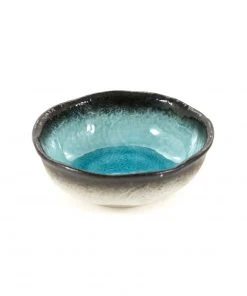 Kiji Stoneware & Ceramics Turquoise Glaze Bowl 12cm Dia X 4cm High Tableware