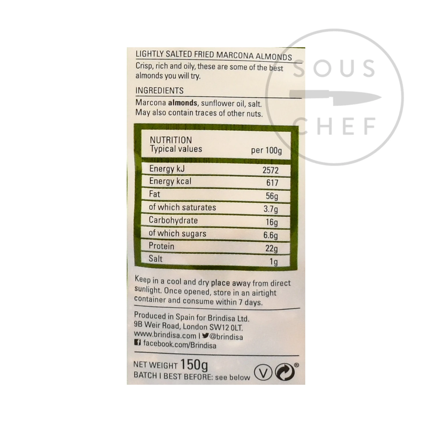 Brindisa Salted Marcona Almonds 150g 4 Brindisa Salted Marcona Almonds 150g