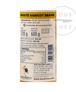 Navarrico Alubias - Haricot Beans 720g Ingredients