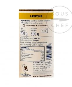 Navarrico Lentejas - Brown Lentils 700g