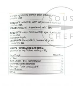 Perello Castellana Lentils 700g Ingredients