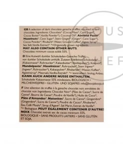 Booja Booja Award-Winning Truffle Selection 184g Ingredients