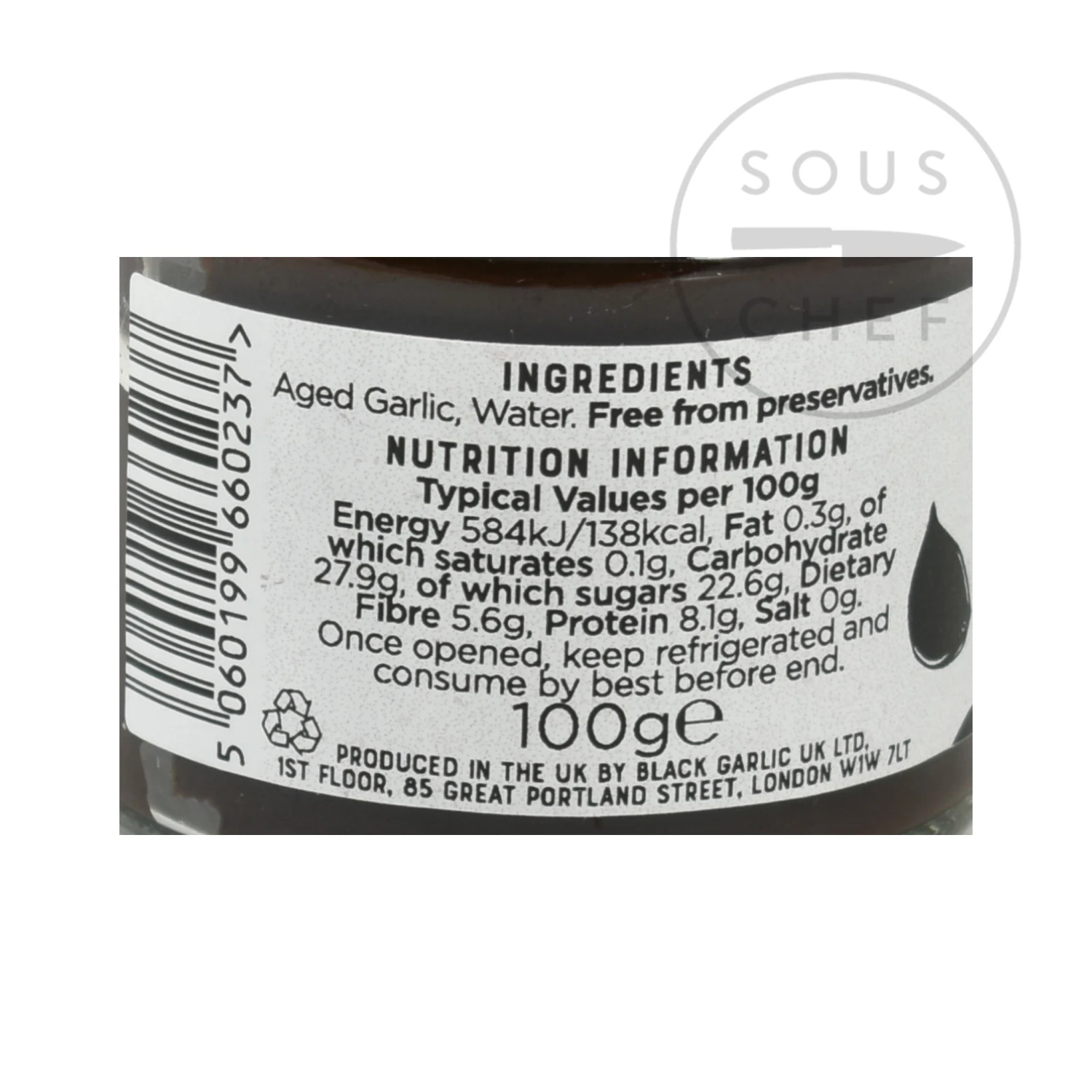 Balsajo Black Garlic Paste 100g Ingredients 5 Balsajo Black Garlic Paste 100g Ingredients