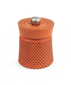 Peugeot Bali Fonte Cast Iron Pepper Mill Orange 8cm