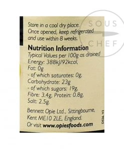 Opies Ingredients Pickled Walnuts In Malt Vinegar 390g