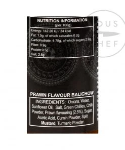 Ferns' Prawn Flavour Balichow 380g Ingredients 7 Ferns' Prawn Flavour Balichow 380g Ingredients