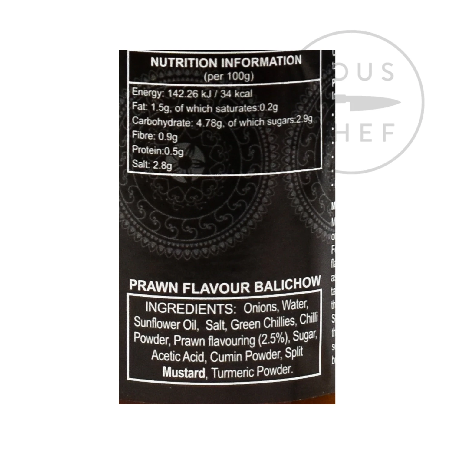 Ferns' Prawn Flavour Balichow 380g Ingredients 5 Ferns' Prawn Flavour Balichow 380g Ingredients