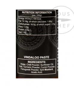 Ferns' Vindaloo Paste 380g Ingredients 7 Ferns' Vindaloo Paste 380g Ingredients