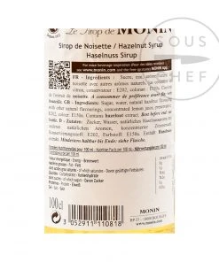 Monin Hazelnut Syrup 1 Litre