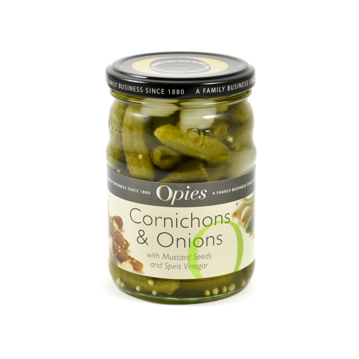 Opies Ingredients Cornichons And Pickled Onions 350g 3 Opies Ingredients Cornichons And Pickled Onions 350g