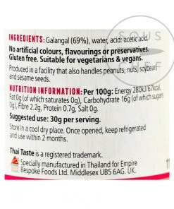 Thai Taste Ingredients Galangal 114g