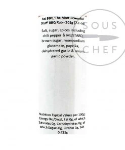 Eat BBQ 'The Most Powerful Stuff' BBQ Rub 201g