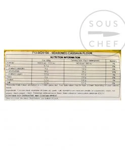 Yoki Seasoned Cassava Flour - Farofa Pronta 500g Ingredients