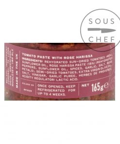 Belazu Rose Harissa Pesto 165g Ingredients 6 Belazu Rose Harissa Pesto 165g Ingredients