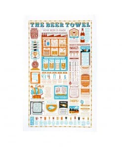 Stuart Gardiner Beer Guide Tea Towel Kitchen Linen