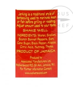 Ingredients Walkerswood Spicy Jamaican Jerk Marinade 500ml