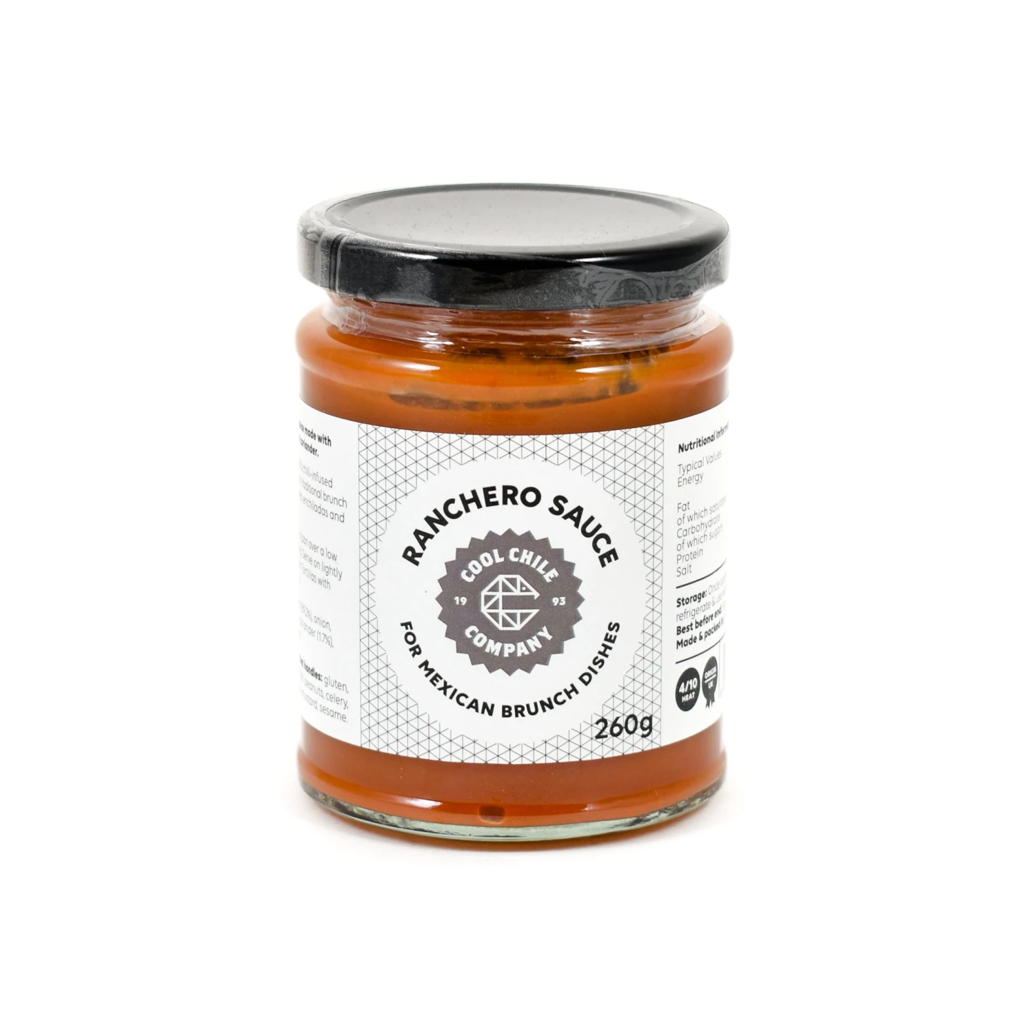 Cool Chile Co Ranchero Sauce 260g Ingredients 3 Cool Chile Co Ranchero Sauce 260g Ingredients