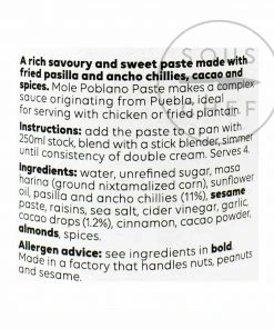 Cool Chile Co Mole Poblano Paste 190g