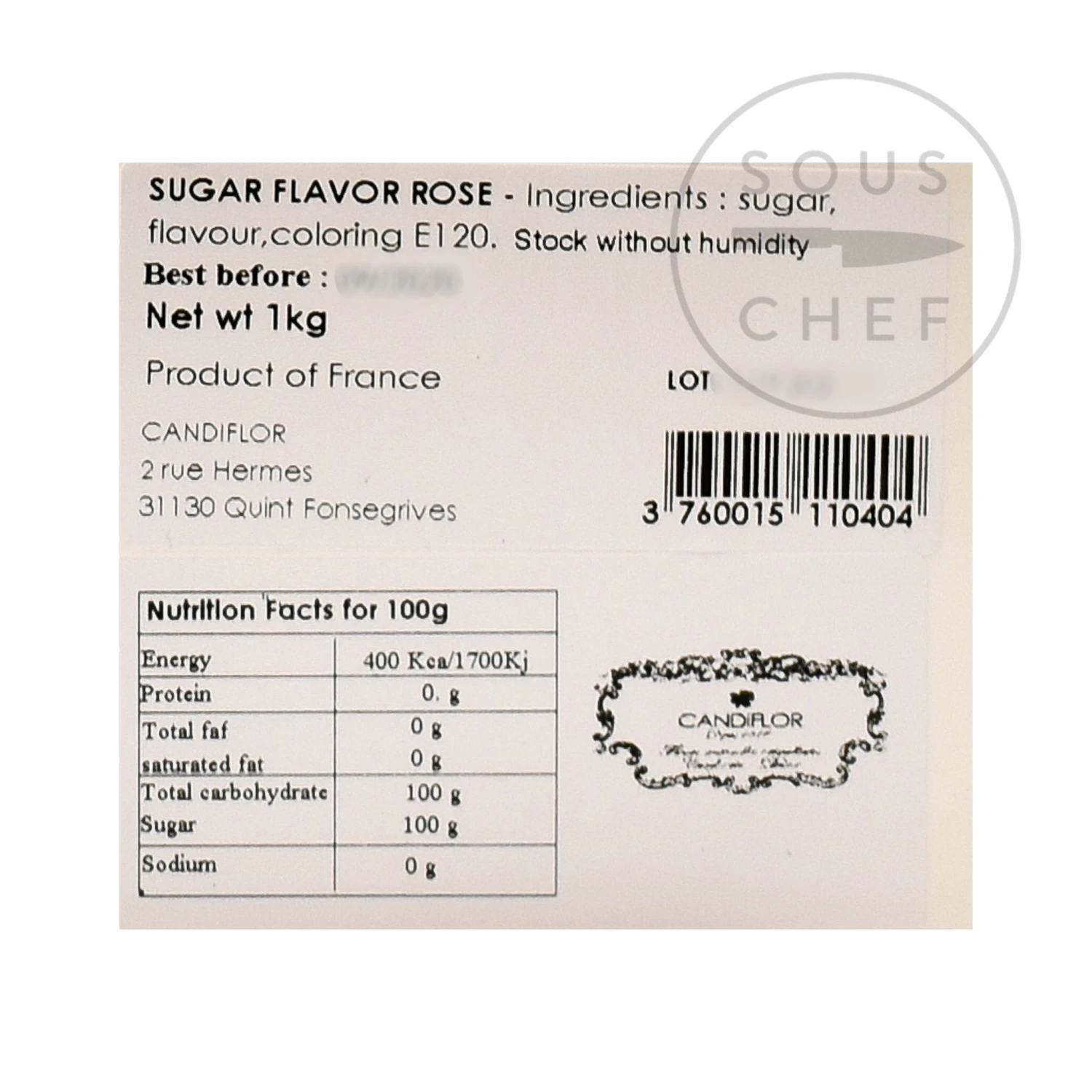 Candiflor Ingredients Rose Pink Sugar 1kg 4 Candiflor Ingredients Rose Pink Sugar 1kg