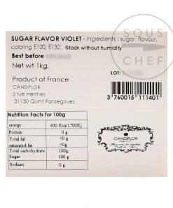 Candiflor Ingredients Violet Sugar 1kg