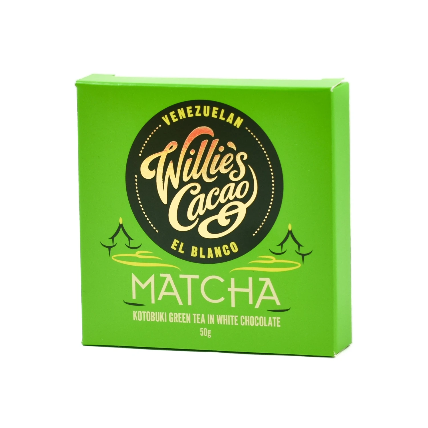 Ingredients Willie's Cacao Matcha White Chocolate 50g 3 Ingredients Willie's Cacao Matcha White Chocolate 50g