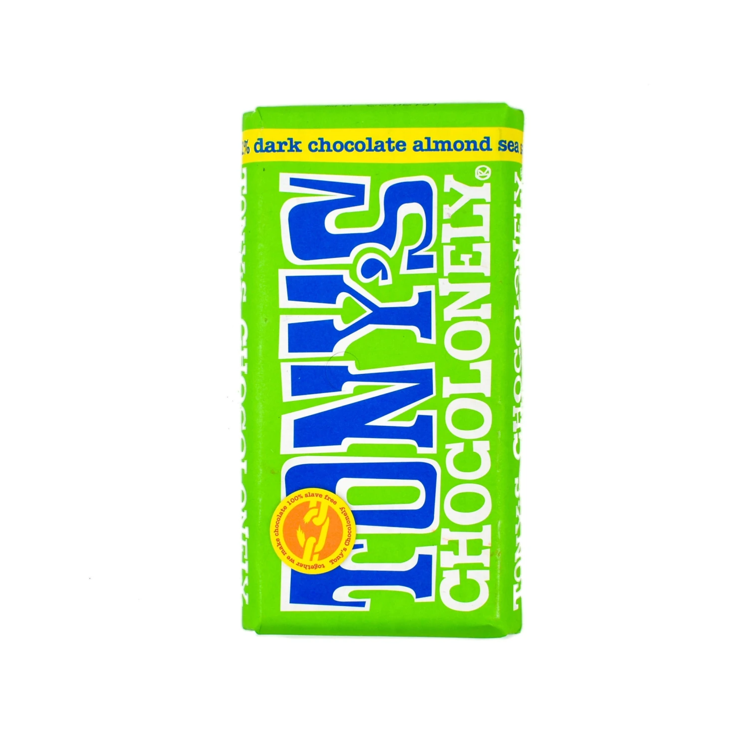 Tony's Chocolonely Dark Chocolate Almonds & Sea Salt 180g Ingredients 3 Tony's Chocolonely Dark Chocolate Almonds & Sea Salt 180g Ingredients