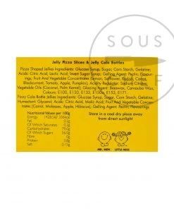 Mr Men And Little Miss Mr Greedy Jelly Pizza & Cola Bottles 100g