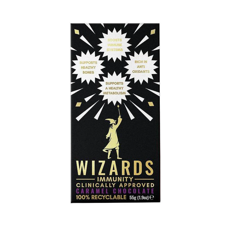 Wizards Adult Immunity Caramel Chocolate 55g Ingredients 3 Wizards Adult Immunity Caramel Chocolate 55g Ingredients
